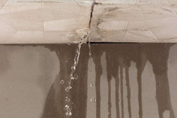 Professional Water Damage Restoration technician working in Warren, MA